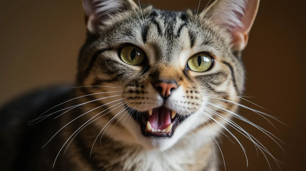 old cat meowing all the time